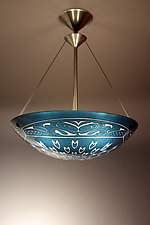 Falcon Pendant Lamp by George Scott (Art Glass Pendant Lamp)
