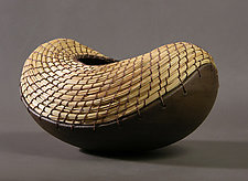Boat in Brown by Hannie Goldgewicht (Ceramic Vessel)