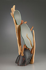 Vanity Mirror #1 by Aaron Laux (Wood Mirror)