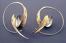 Loop & Drop Earrings by Nancy Linkin (Silver & Gold Earrings)