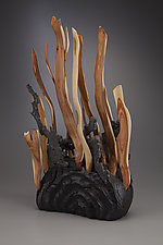 Seaweed Sculpture by Aaron Laux (Wood Sculpture)
