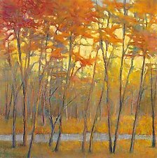 Yellows at the Creek right by Ken Elliott (Giclee Print)