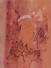 Fallen Leaves 2 by Sandra Humphries (Monotype Print)