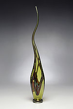 Curvasi in Lime by Victor Chiarizia (Art Glass Sculpture)