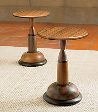 Tit for Tat Tables by Kimberly D. Winkle (Wood Side Table)