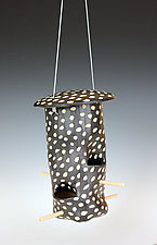 Dots Bird Feeder by Larry Halvorsen (Ceramic Bird Feeder)