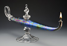 Genii Lamp by Romeo Glass (Art Glass Oil Lamp)