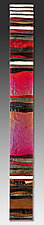 Mosaic Scarlet Red Carpet by Alicia Kelemen (Art Glass Wall Sculpture)