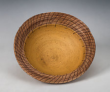 Ochre Plate by Hannie Goldgewicht (Ceramic Bowl)