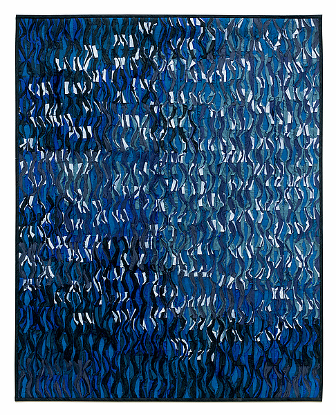 Blue Sparks I by Tim Harding (Fiber Wall Hanging) | Artful Home