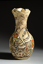 Round Bottom Floor Vase by Gail Markiewicz (Ceramic Vase)
