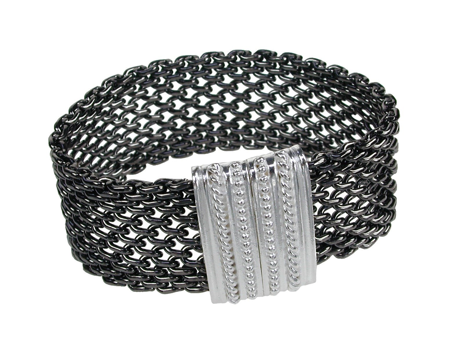 Open Weave Mesh Bracelet with Magnetic Clasp by Erica Zap (Brass ...
