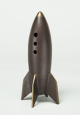 Rocket Bank - Portholes by Scott Nelles (Bronze Sculpture)