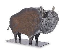 Wild Buffalo by Ben Gatski and Kate Gatski (Metal Sculpture)