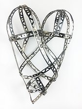 Medium Love So Strong Heart by Barbara Gilhooly (Metal Wall Sculpture)