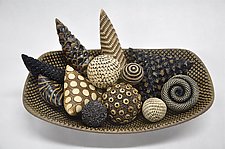 Rattle-Filled Bowl by Kelly Jean Ohl (Ceramic Sculpture)