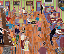 Restaurant Scene by Jonathan I. Mandell (Giclee Print)