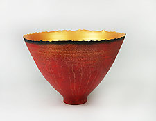 Cascading Light Prosperity Bowl by Cheryl Williams (Ceramic Bowl)