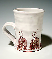 Abe Lincoln Mug by Justin Rothshank (Ceramic Mug)