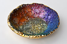 Rainbow Bowl by Mira Woodworth (Art Glass Bowl)