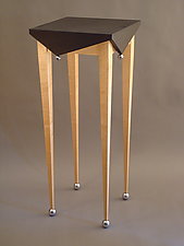 Square Jester Table by Tim Wells (Wood Side Table)