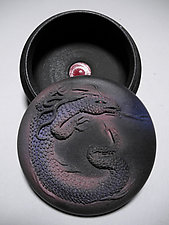 Black Dragon Box by Nancy Y. Adams (Ceramic Box)