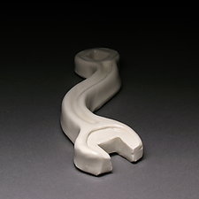 Curved Wrench by Steve Murphy (Ceramic Sculpture)