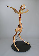 Standing Bird by Charles Adams (Wood Sculpture)