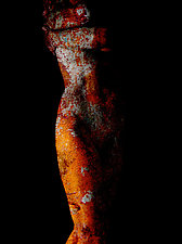Nude with Orange Patina by Michael Williams (Color Photograph)
