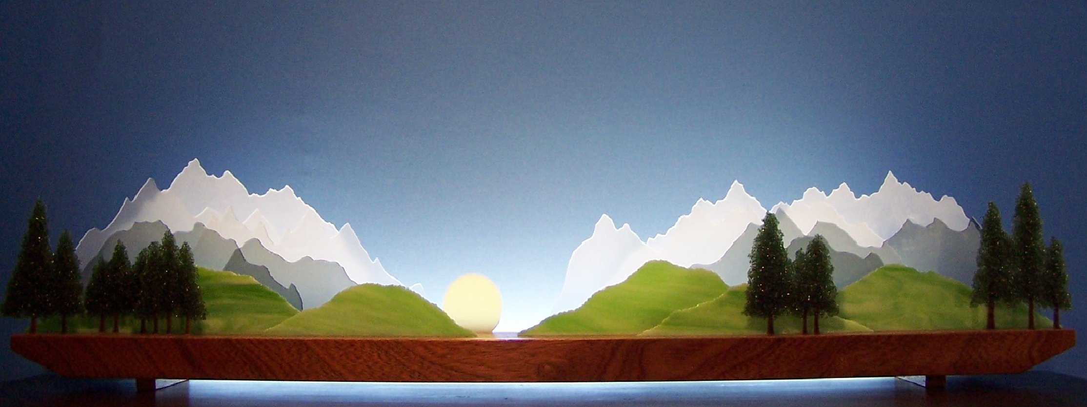 Sierra by Bernie Huebner and Lucie Boucher (Art Glass Sculpture)