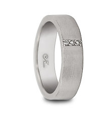 3 Pave Diamond Band by Claudia Endler (Gold & Stone Wedding Band)