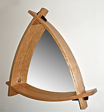 Triangle Mirror by Todd Bradlee (Wood Mirror)