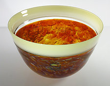 Cream Bowl by David Leppla (Art Glass Bowl)