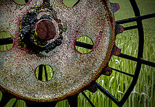 Wheel and Wheat by Geri Brown (Color Photograph)