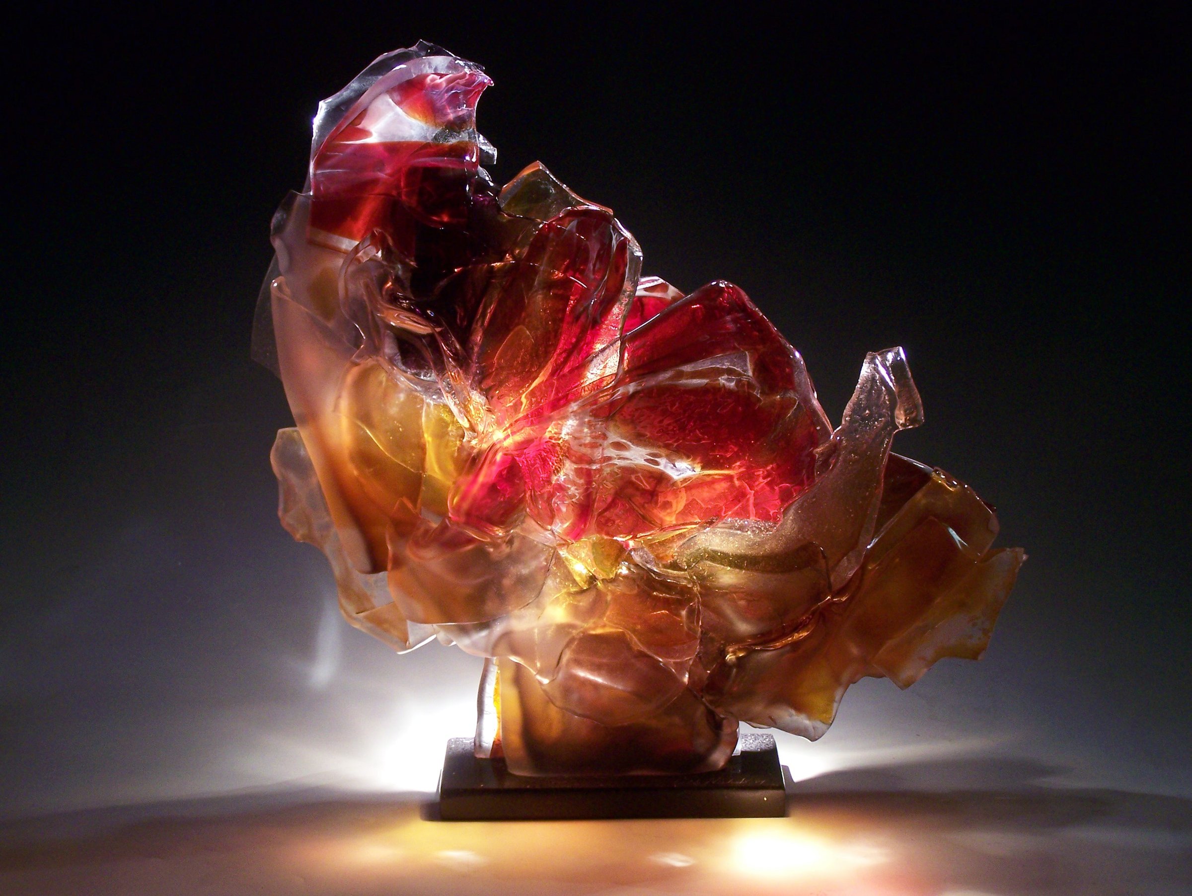 Red Brimstone By Caleb Nichols Art Glass Sculpture Artful Home
