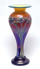 Mango Vines Vase by Ken Hanson and Ingrid Hanson (Art Glass Vase)