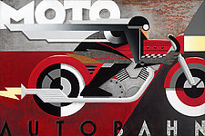 Moto Autobahn by M. Kungl (Giclee Print)