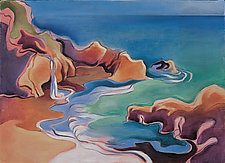Big Sur Series: Julia Burns Cove by Linda Jacobson (Acrylic Painting)