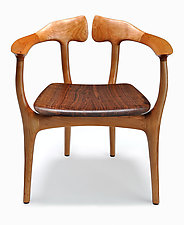 Swallowtail Chair in Cherry by Brian Fireman (Wood Chair)