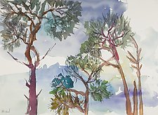 Slash Pines Teal by Shannon Bueker (Watercolor Painting)
