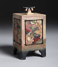 Autumn Leaf Wish Box by Christine Adcock and Michael Adcock (Ceramic Box)