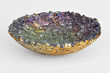 Orchid Bowl by Mira Woodworth (Art Glass Bowl)