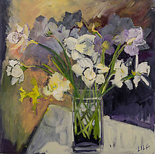 Daffodils 2015 by Lila Bacon (Acrylic Painting)